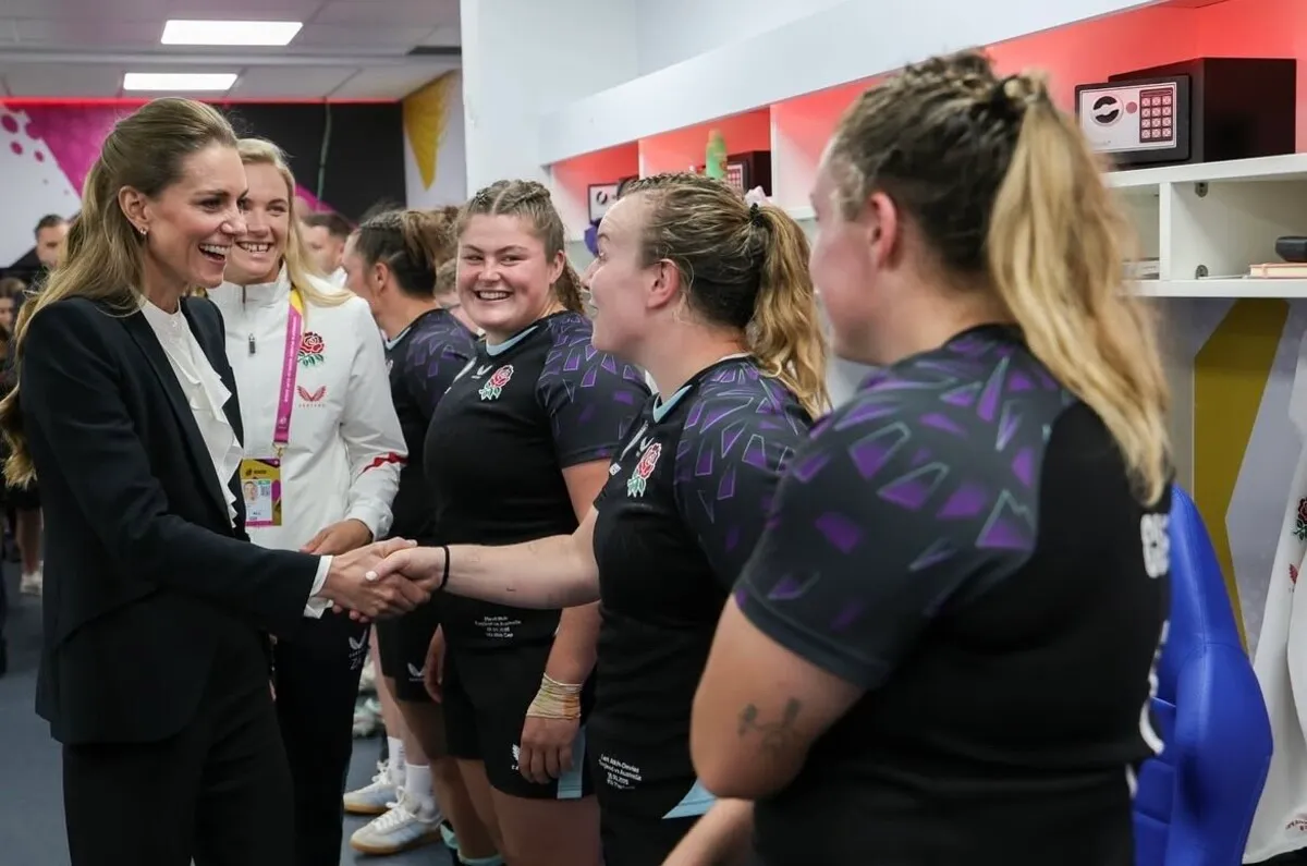Kate Middleton en la Copa Mundial de Rugby Femenina 2025