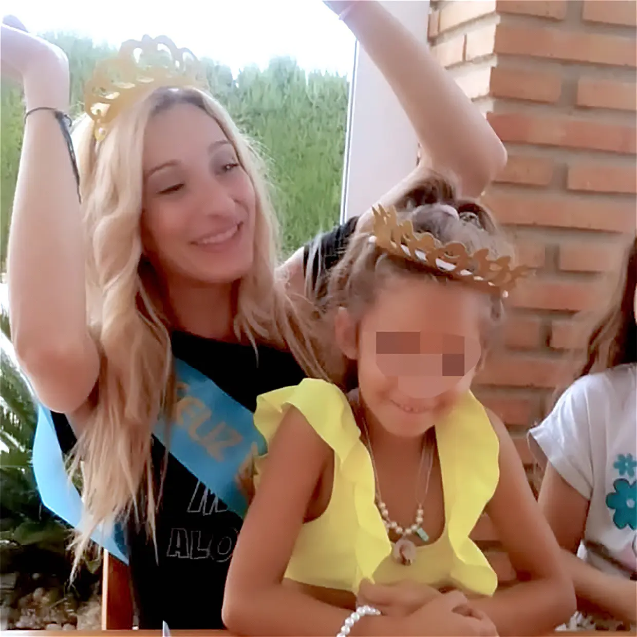 Michu con su hija
