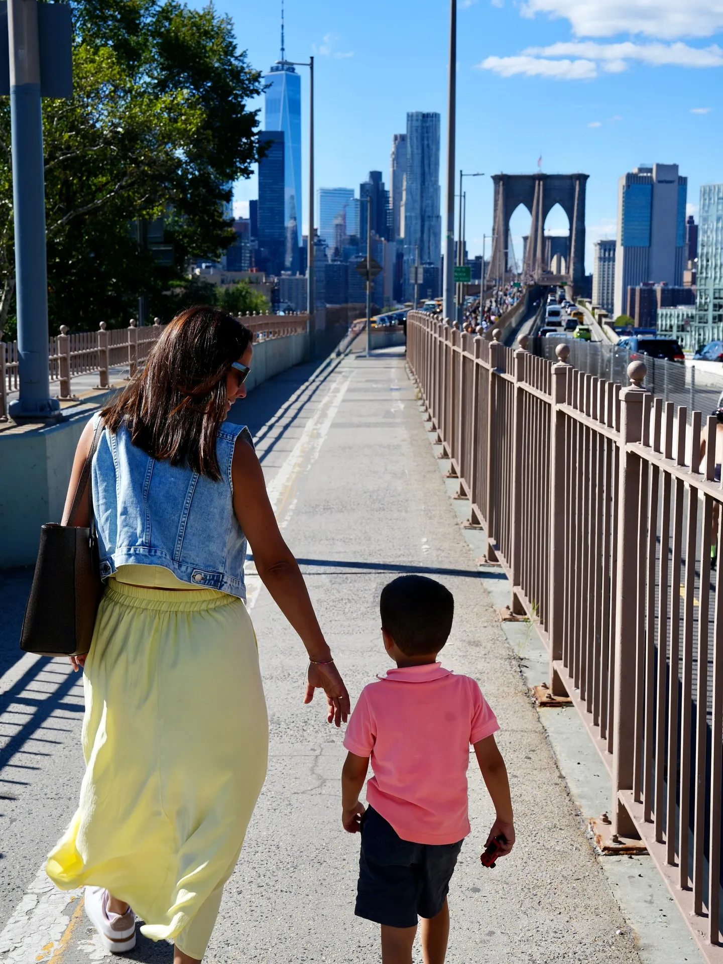 Roberto Leal y su familia en Nueva York.