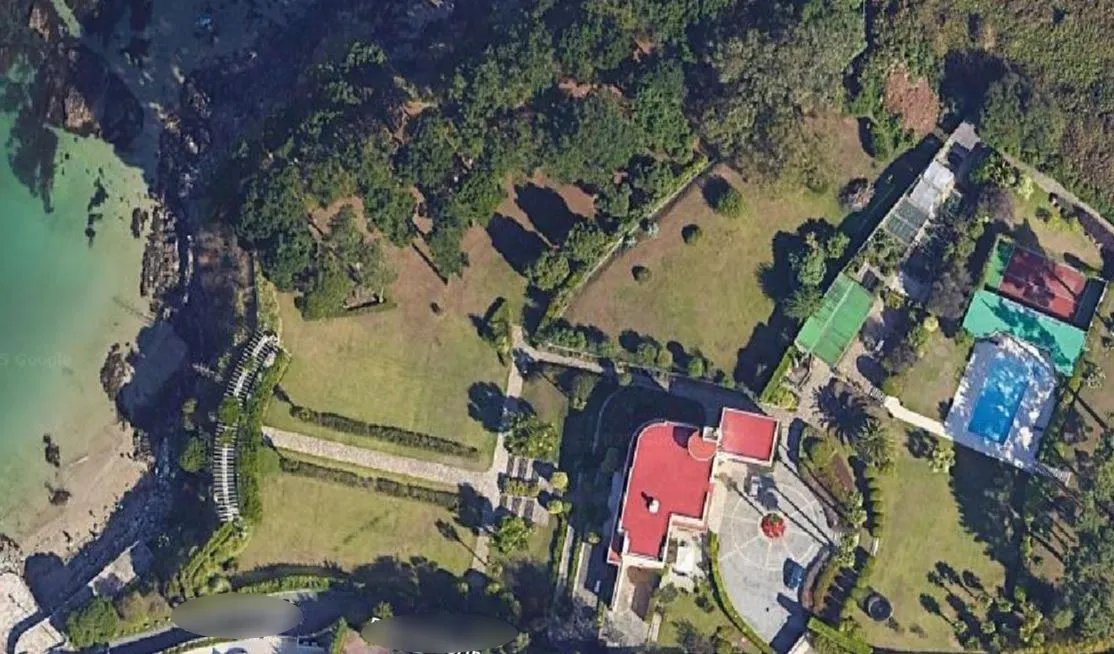 La casa de Richard Gere en Oleiros. Foto: Google Maps.