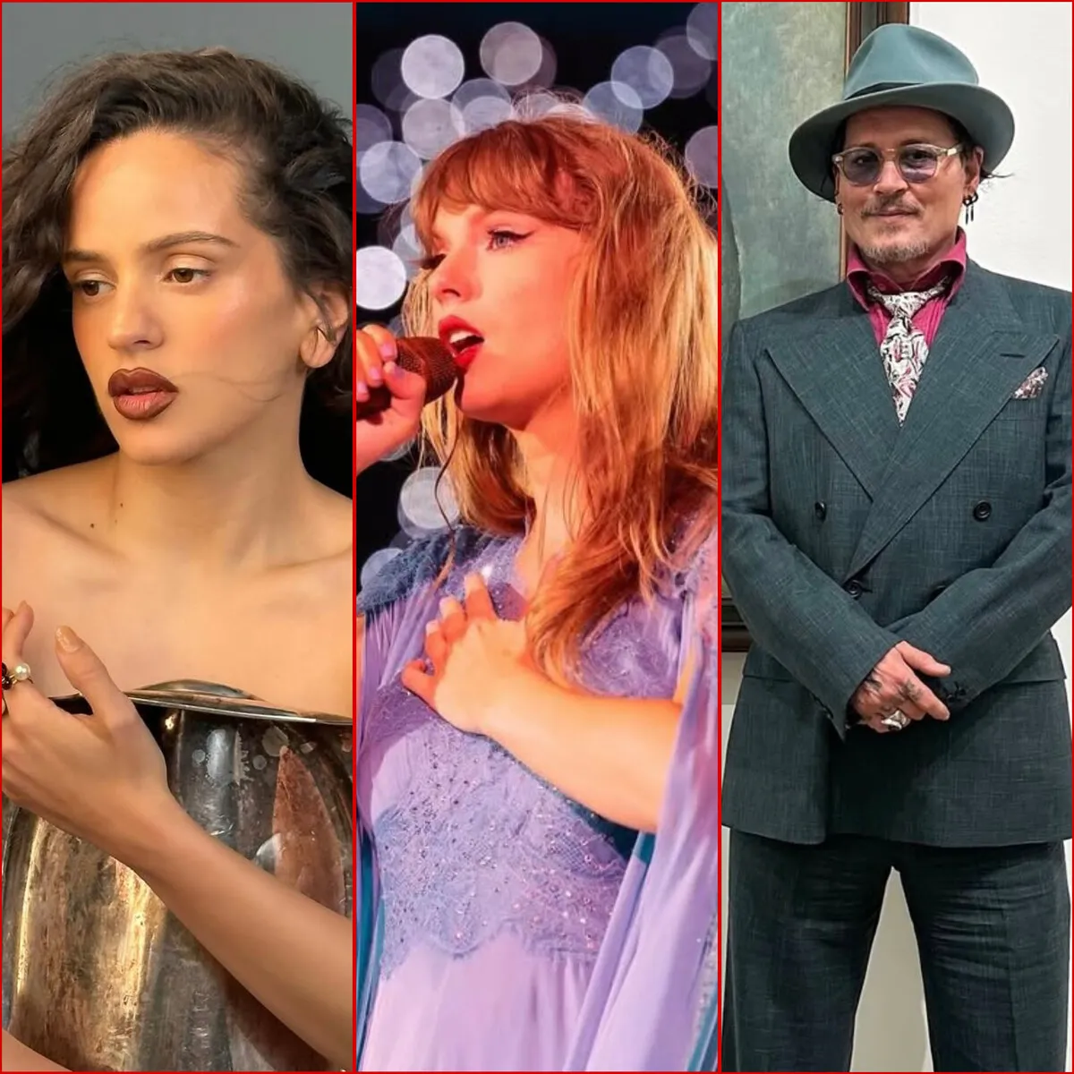 Rosalía, Taylor Swift y Johnny Depp
