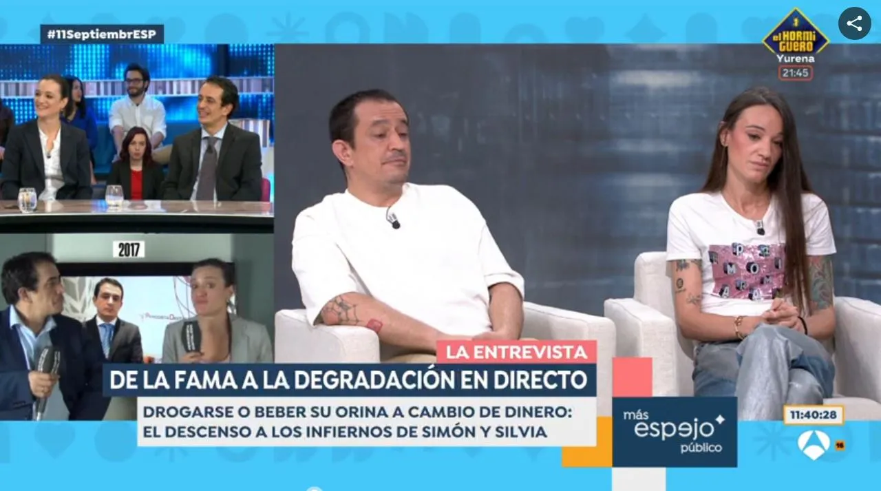 Simón Pérez y Silvia Charro en 'Espejo público'.