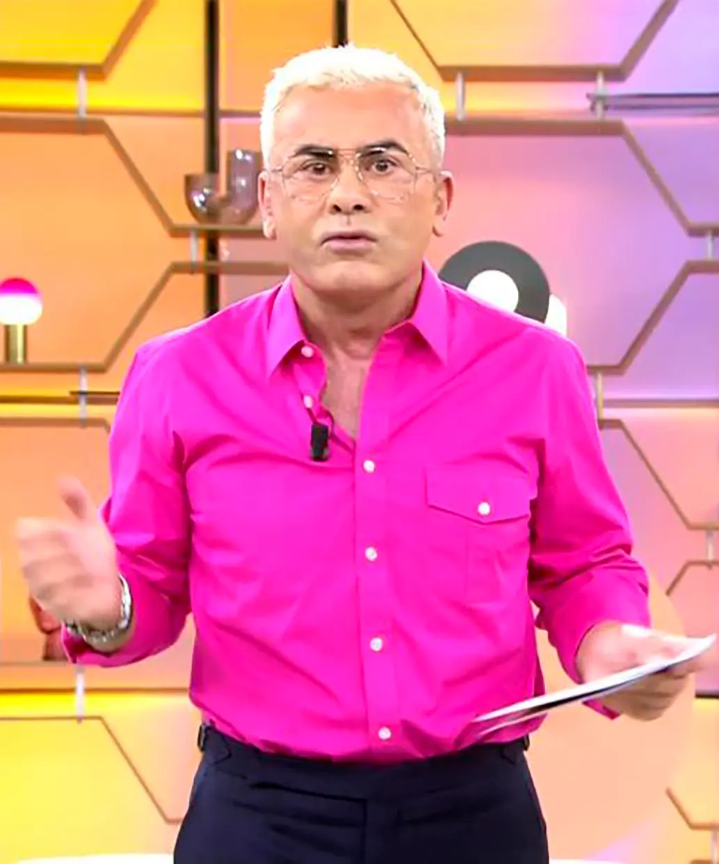 Jorge Javier Vázquez después de una operación facial