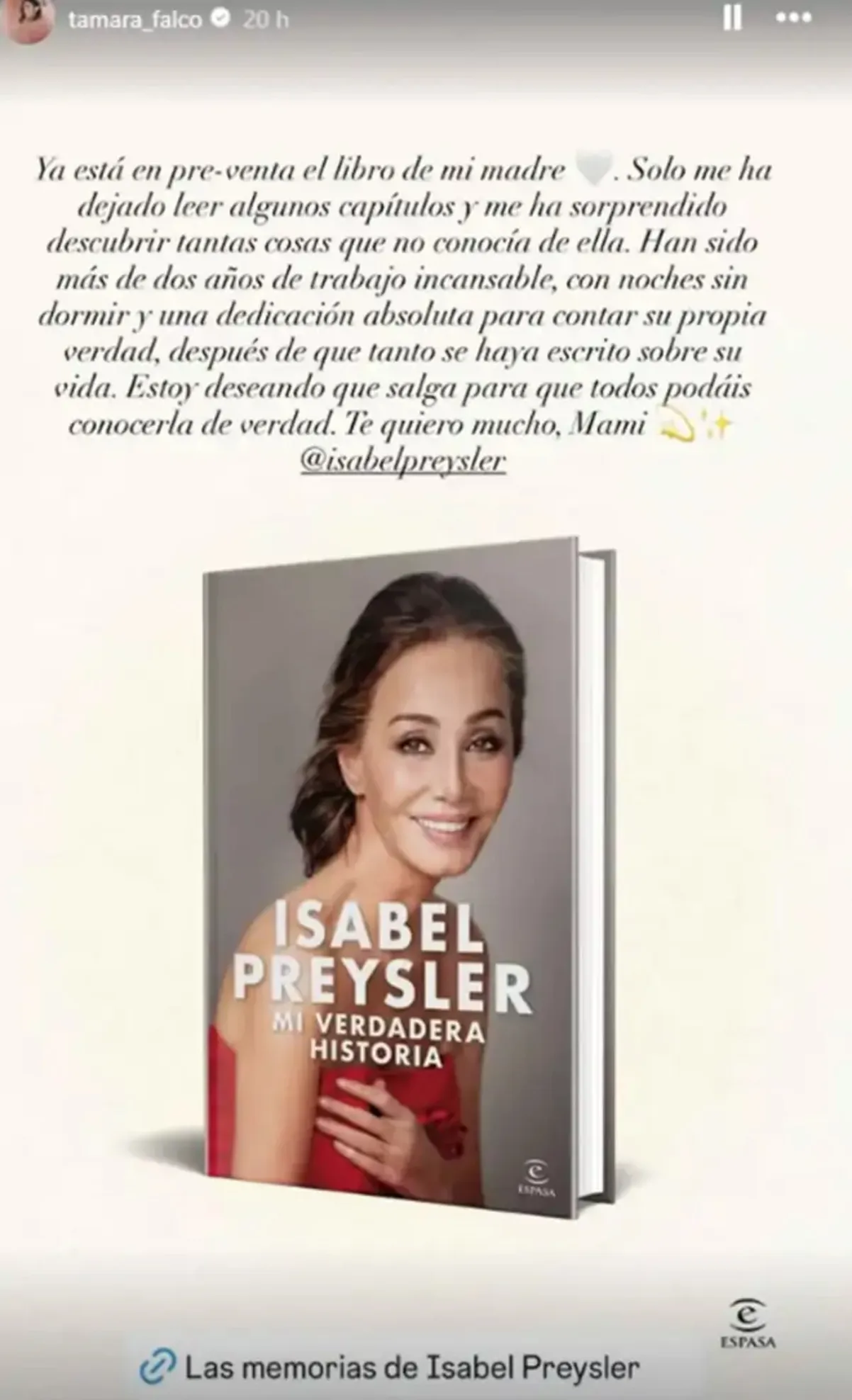 Redes sociales de Tamara Falcó