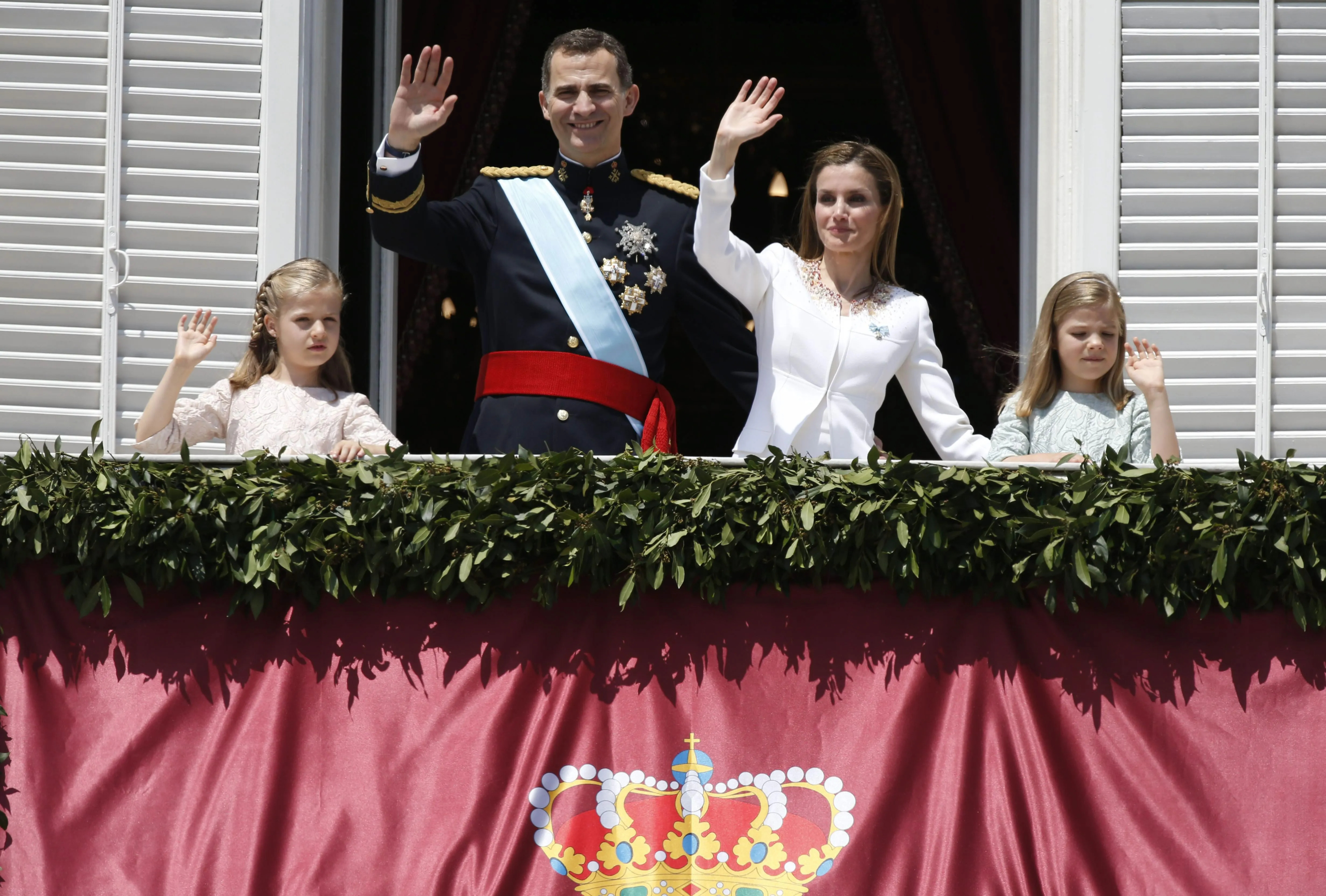 Felipe y Letizia en su Proclamación como reyes, en 2014.