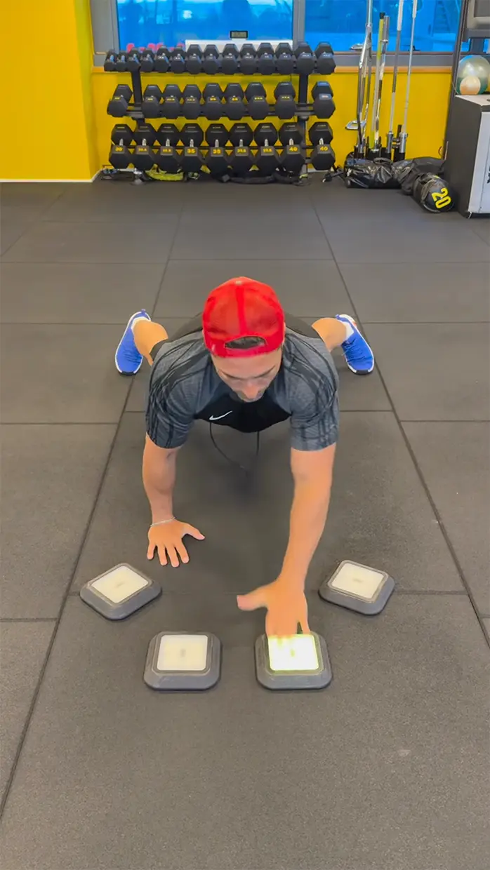 David Bustamante haciendo ejercicio