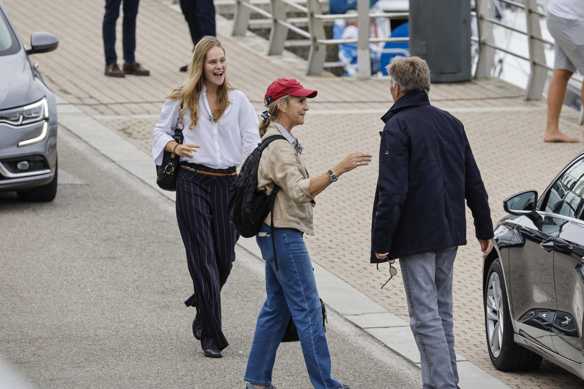 La infanta Elena y Irene Urdangarin en las regatas de Sanxenxo.