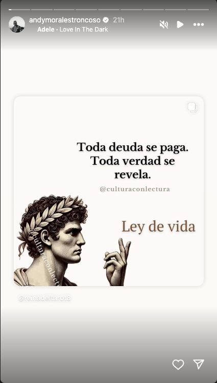 'Andy y Lucas': Andy Morales le responde a Lucas González.