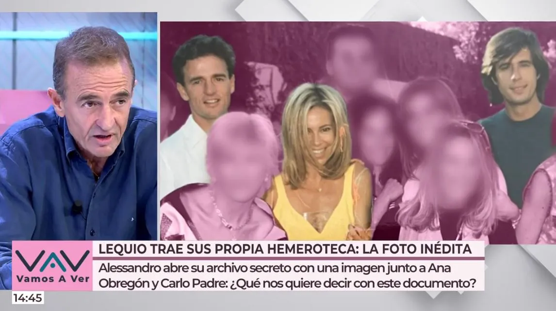 Alessandro Lequio prueba en 'Vamos a ver' la amistad entre Ana Obregón y Carlo Costanzia.