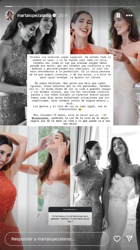 Marta López Álamo y su hermana, Rosa.