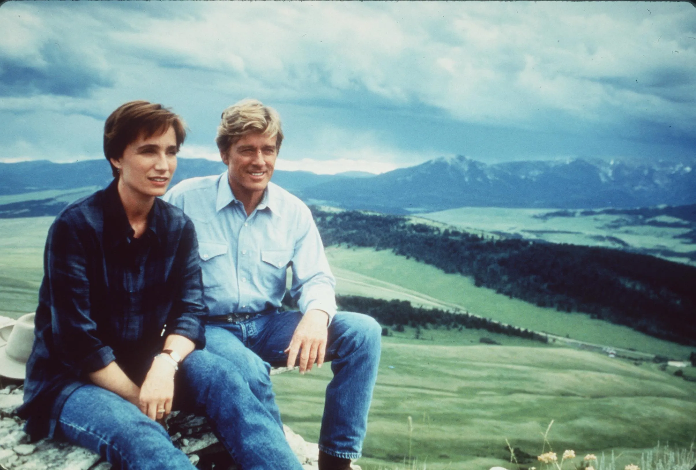 Robert Redford y Kristin Scott Thomas en 'El hombre que susurraba a los caballos'.