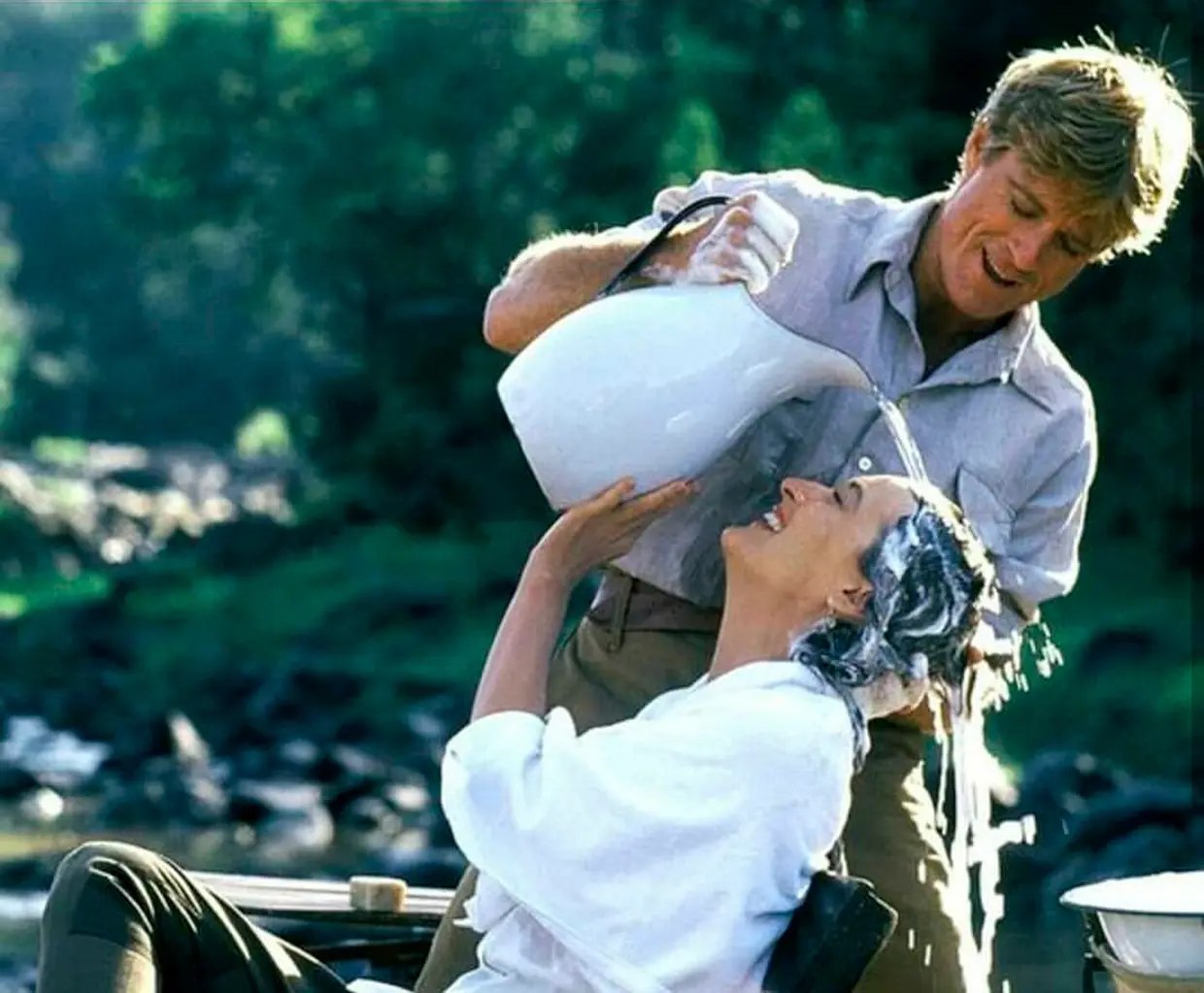 Robert Redford y Meryl Streep en 'Memorias de África'