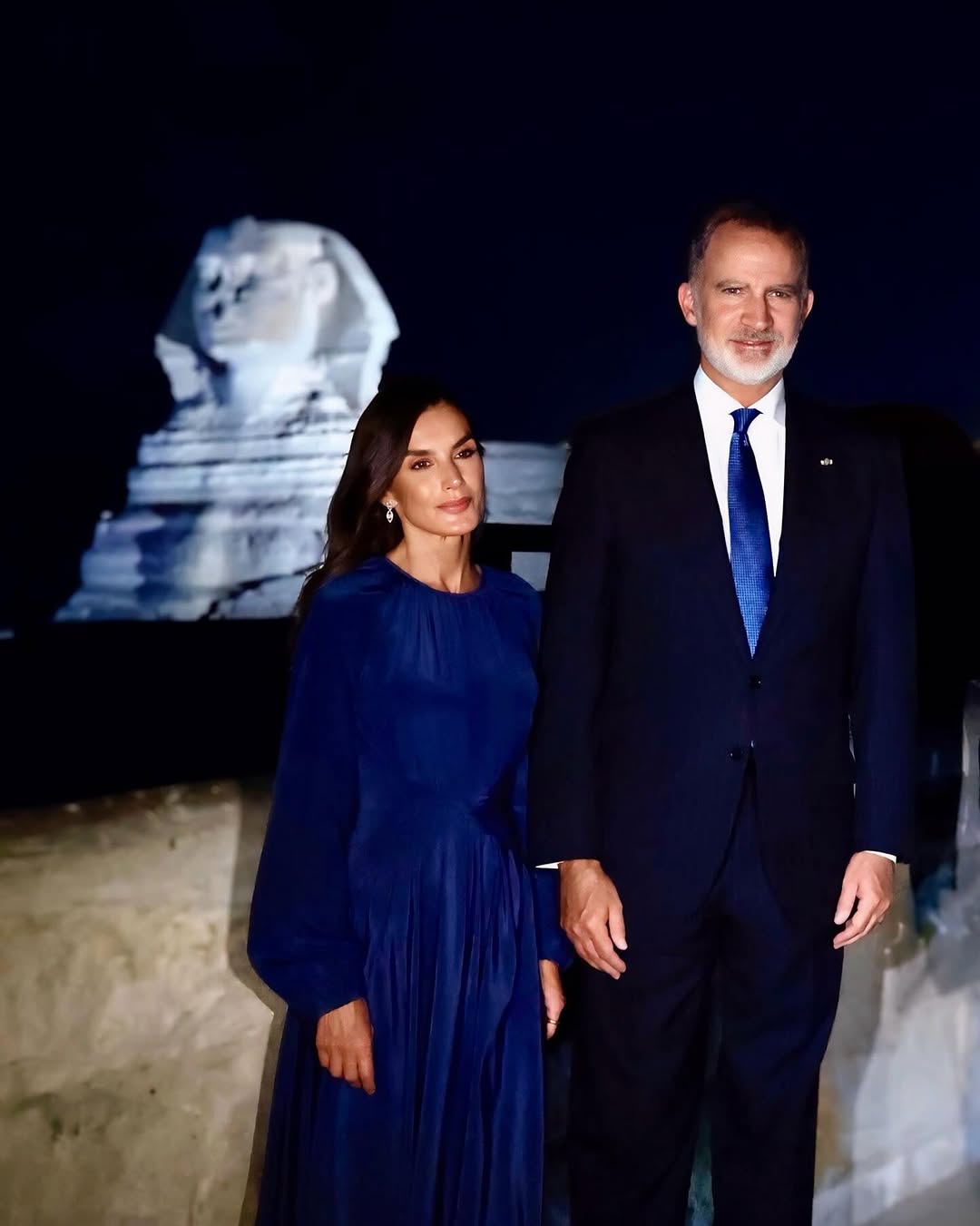 Felipe y Letizia, muy emocionados: las fotos de su visita privada a las pirámides de Giza