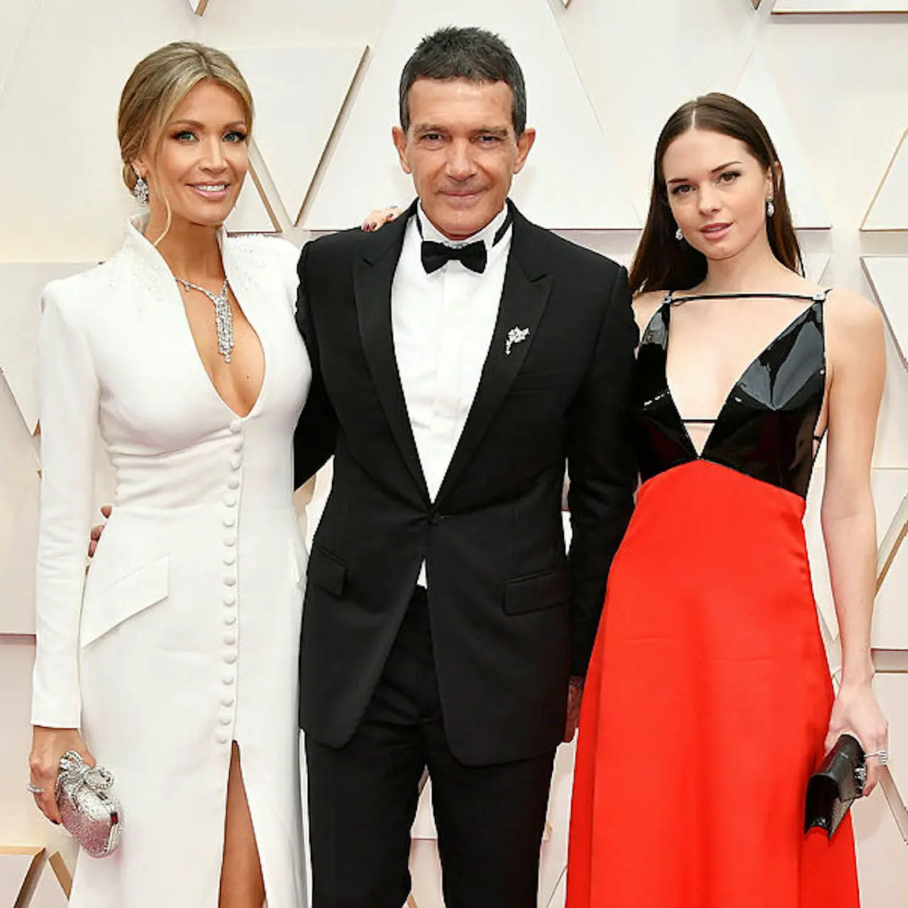 Stella del Carmen, junto a Antonio Banderas y Nicole Kimpel.
