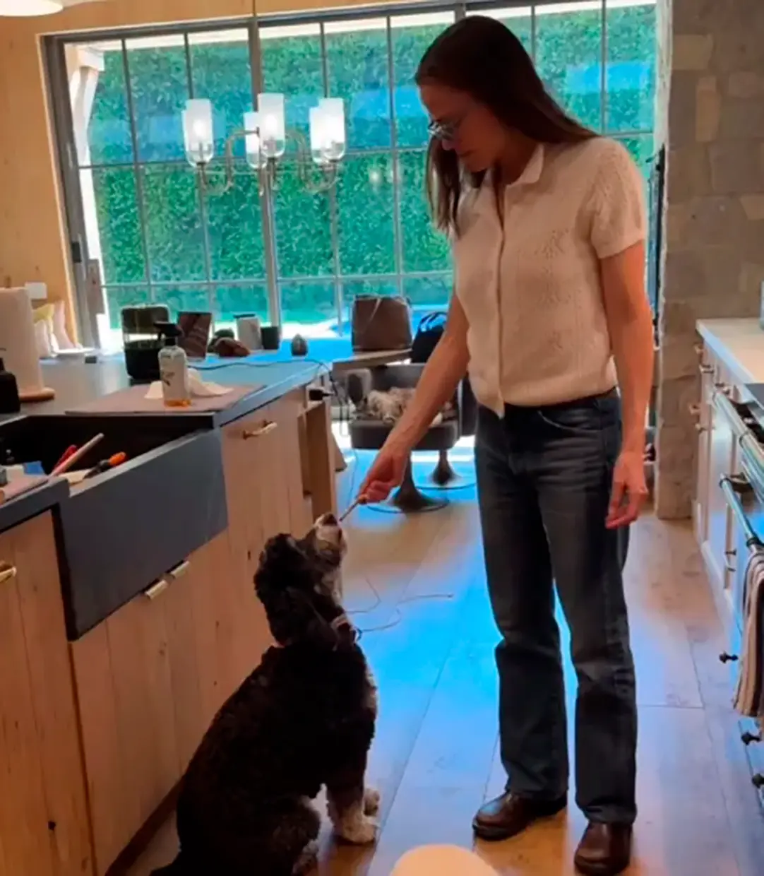 Jennifer Garner galleta perro