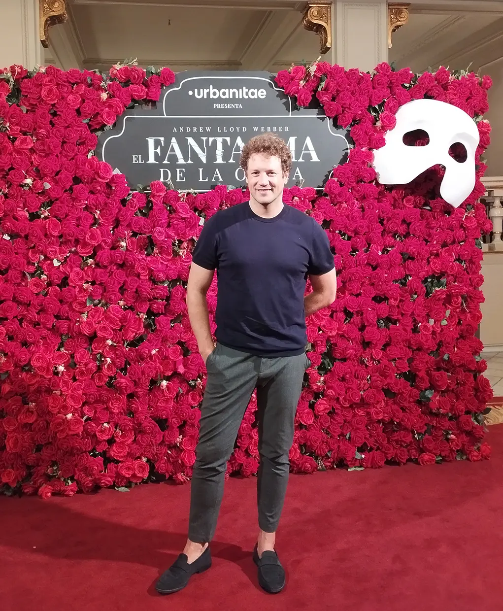 Daniel Diges en la presentación de El fantasma de la opera
