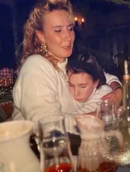 Fani Carbajo y su madre.