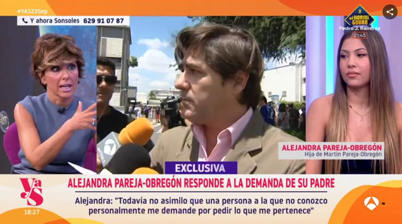 Alejandra, la hija de Martín Pareja-Obregón en 'Y ahora, Sonsoles'.
