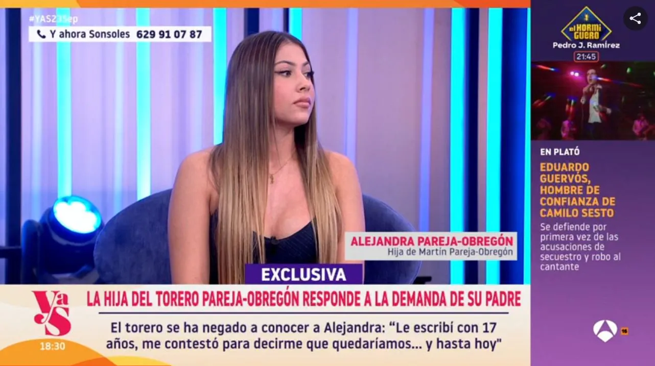 Alejandra, la hija de Martín Pareja-Obregón en 'Y ahora, Sonsoles'.