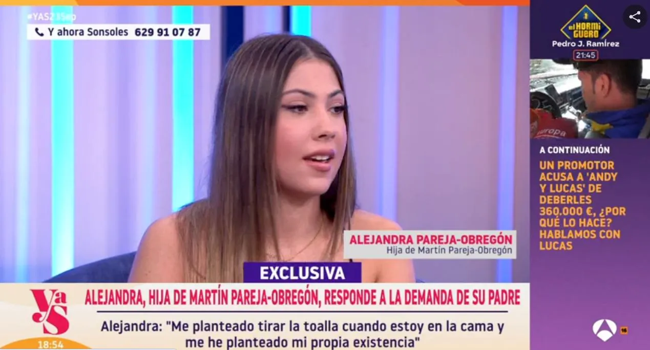Alejandra, la hija de Martín Pareja-Obregón en 'Y ahora, Sonsoles'.