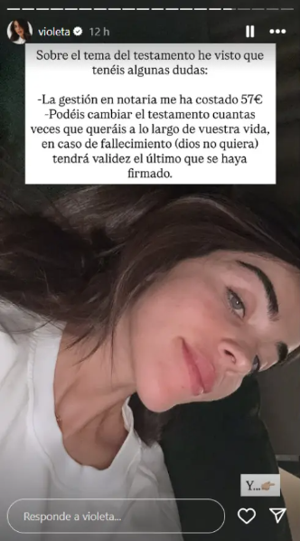 Violeta Mangriñán deja fuera de su testamento a su pareja Fabio: la condición que le ha puesto para incluirlo