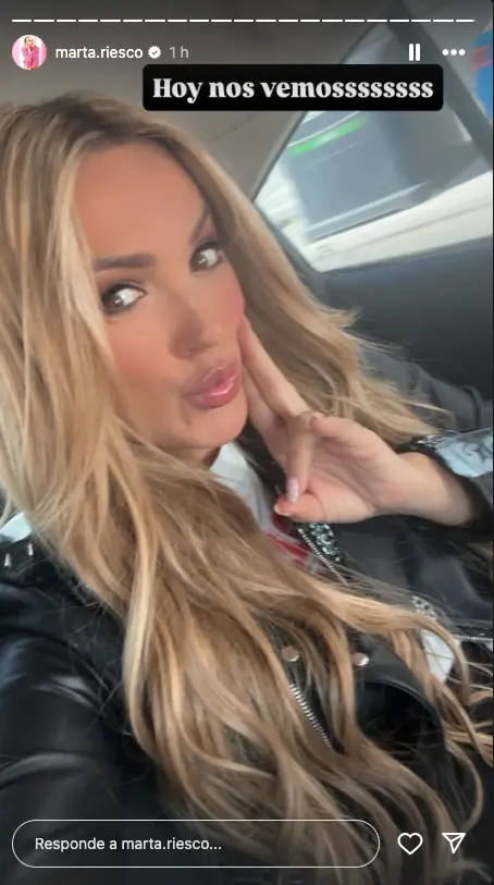 Marta Riesco con el pelo largo, cambio de look.