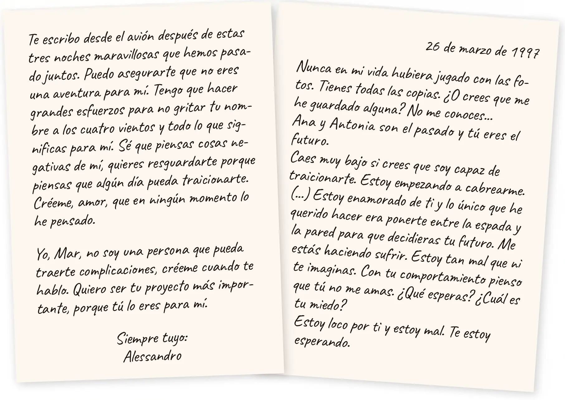 Cartas de Alessandro Lequio a Mar Flores