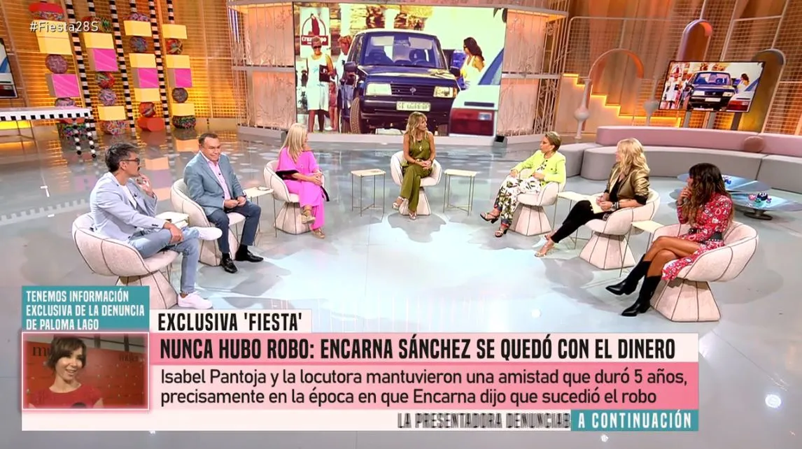 En 'Fiesta' revelan que Encarna Sánchez se inventó que le robaron en su casa.