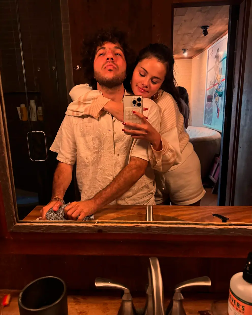 Selena Gómez con su marido