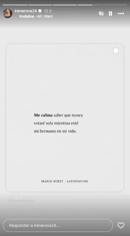 Mensaje Irene Rosales.