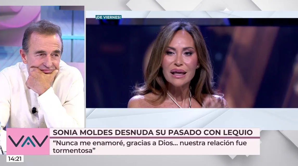 Alessandro Lequio responde a Sonia Moldes en 'Vamos a ver'.