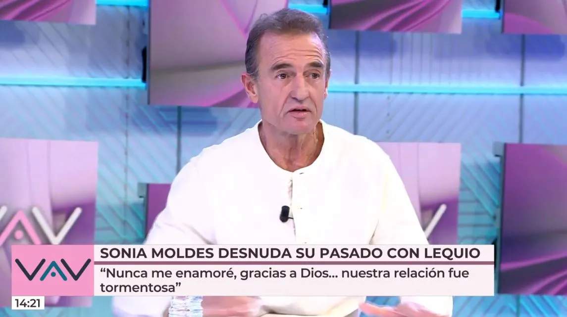 Alessandro Lequio responde a Sonia Moldes en 'Vamos a ver'.
