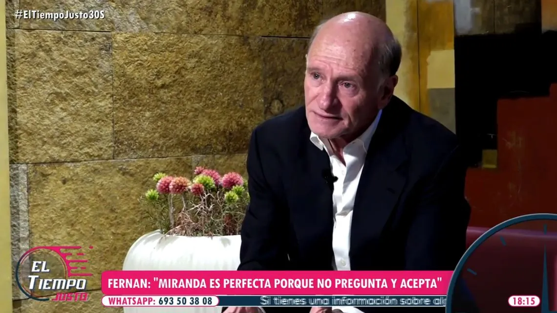 Fernán Martínez, exmánager de Julio Iglesias, en 'El tiempo justo'.