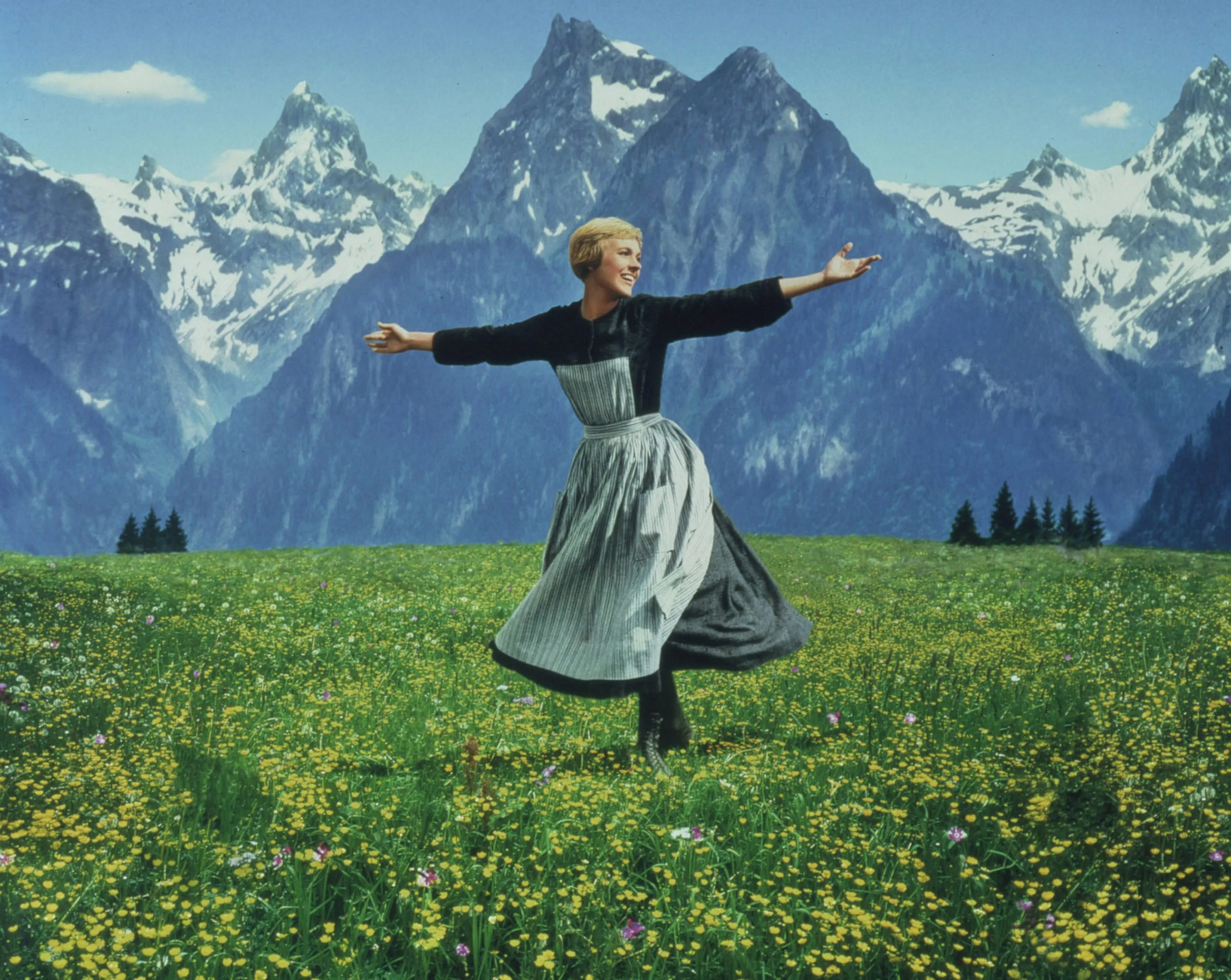Julie Andrews en 'Sonrisas y lágrimas'.