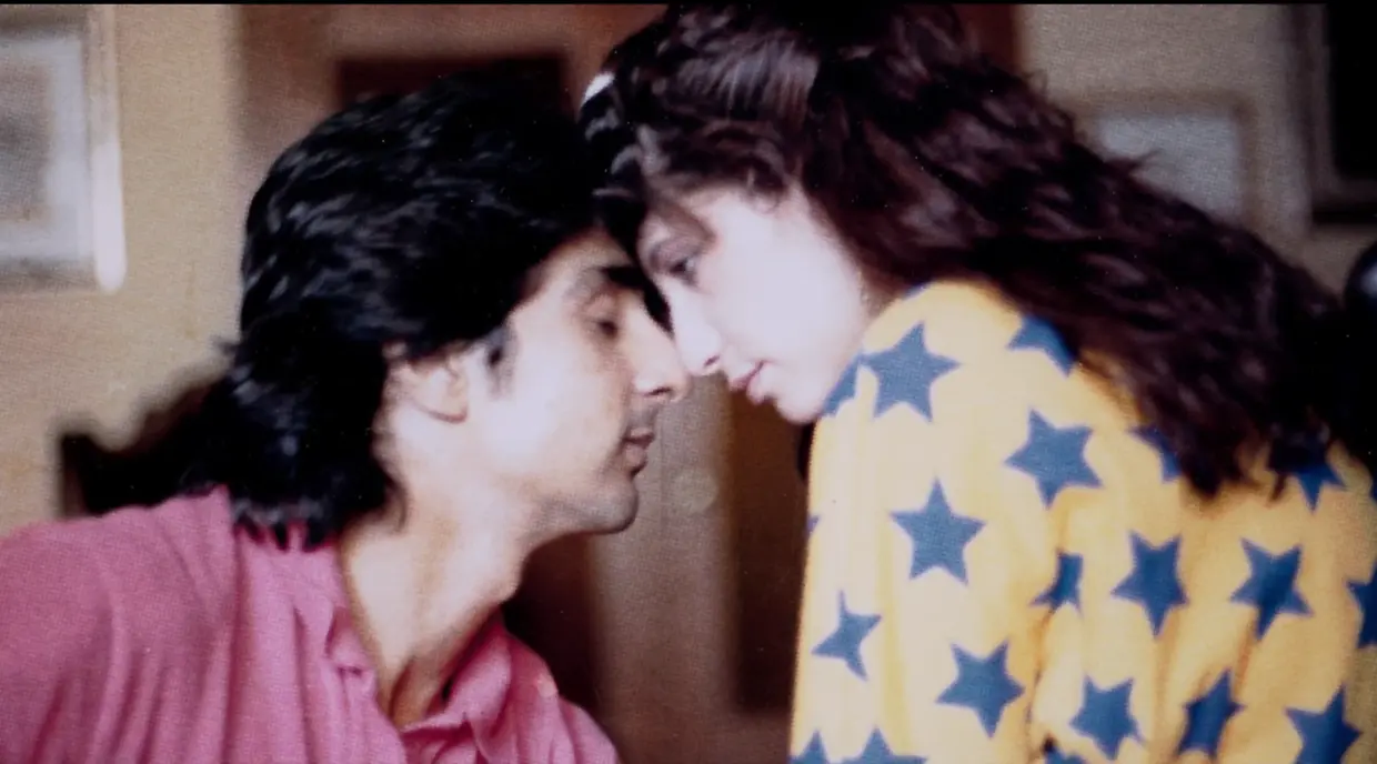 Antonio Flores con Ana Villa, con quien se casó por