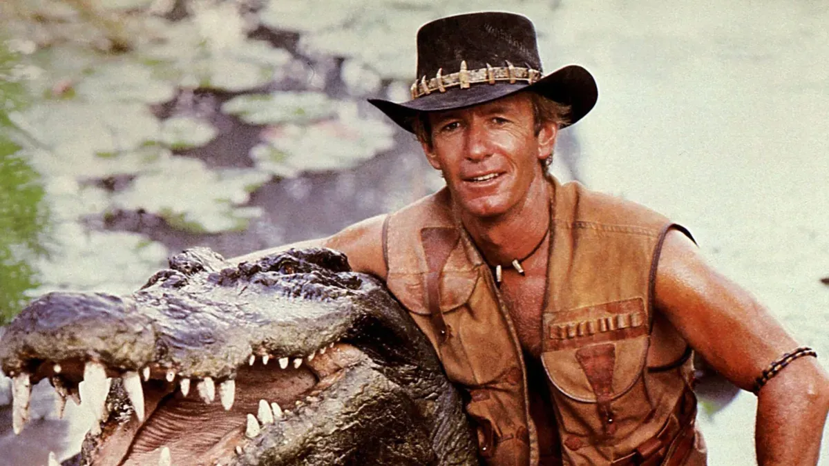 Paul Hogan como 'Cocodrilo Dundee'.