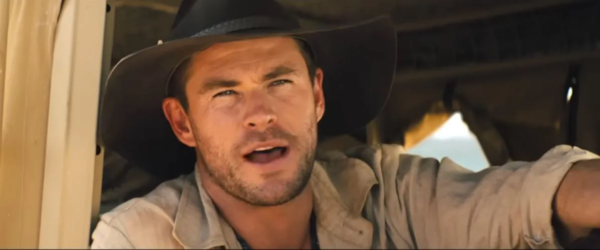 Chris Hemsworth en un anuncio de Turismo Australia inspirado en 'Cocodrilo Dundee'.
