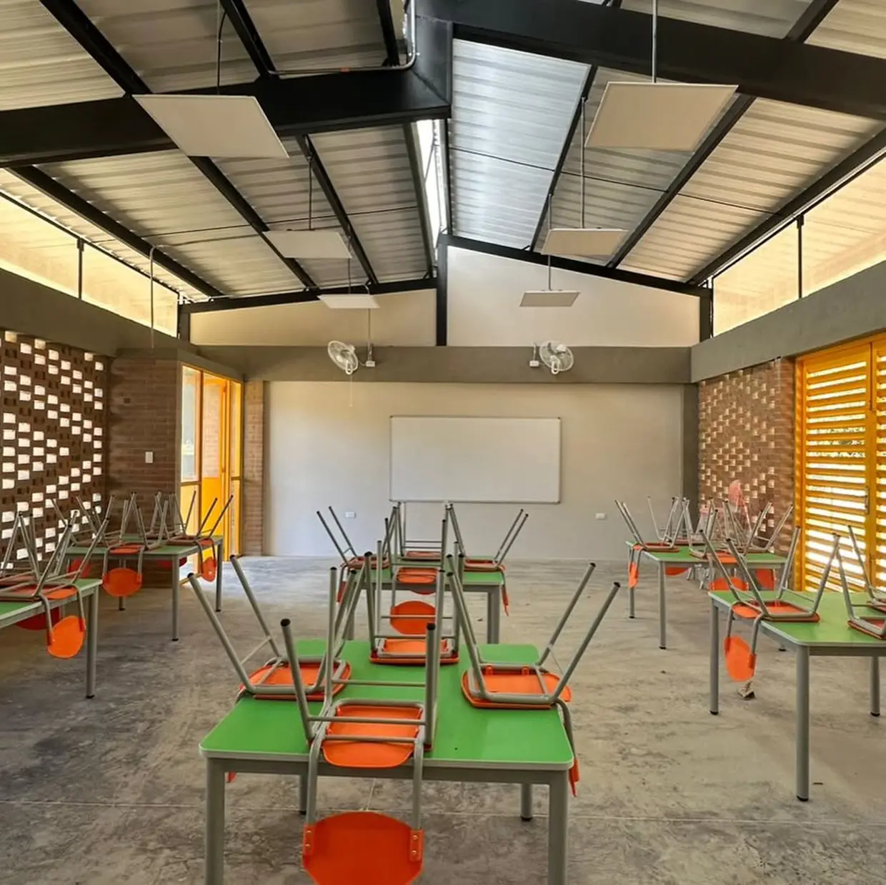 Escuela construida por la fundación de Shakira