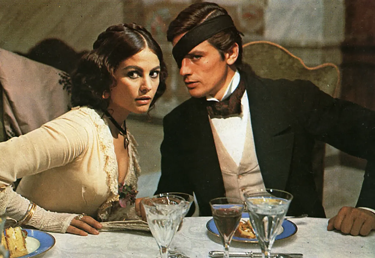 Claudia Cardinale con Alain Delon en 'El gatopardo'.