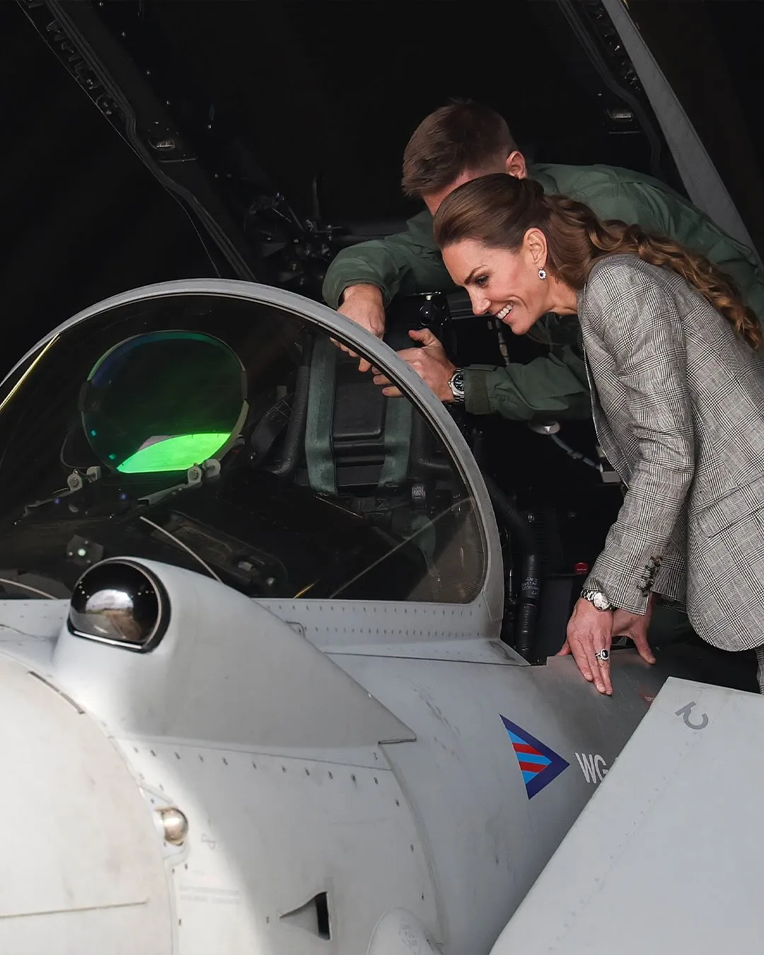 Kate Middleton visita la RAF de Coningsby como Comodora Aérea Honoraria Real.