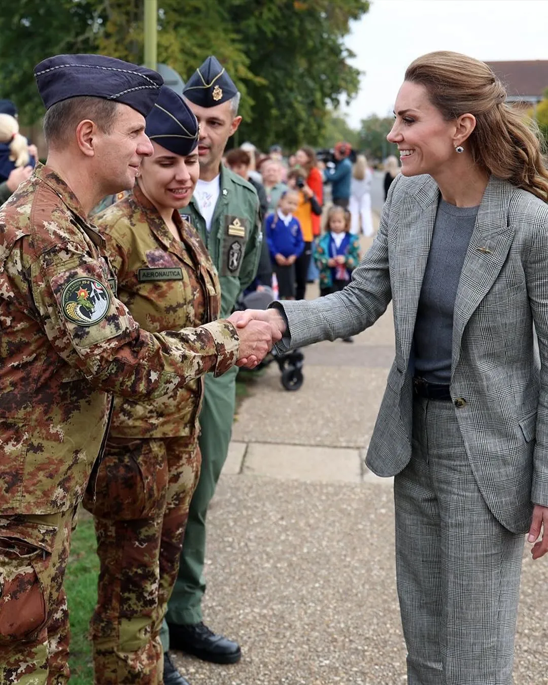 Kate Middleton visita la RAF de Coningsby como Comodora Aérea Honoraria Real.