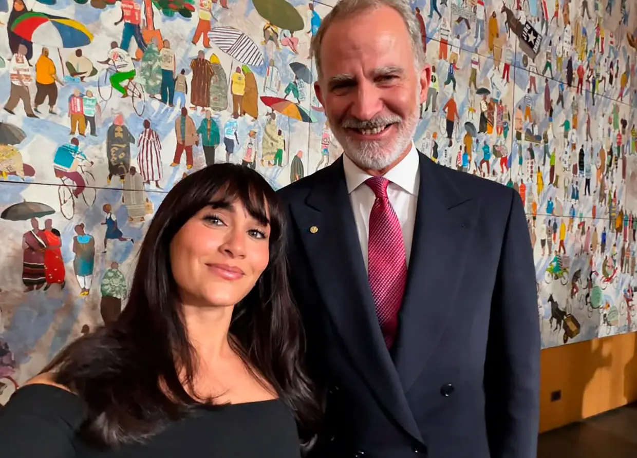 Aitana y Felipe VI