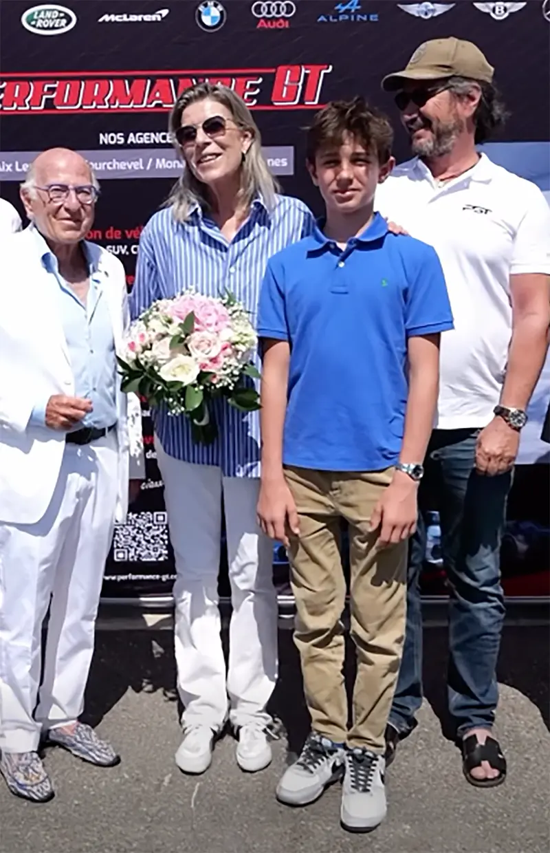 Carolina de Mónaco con su nieto, Raphäel