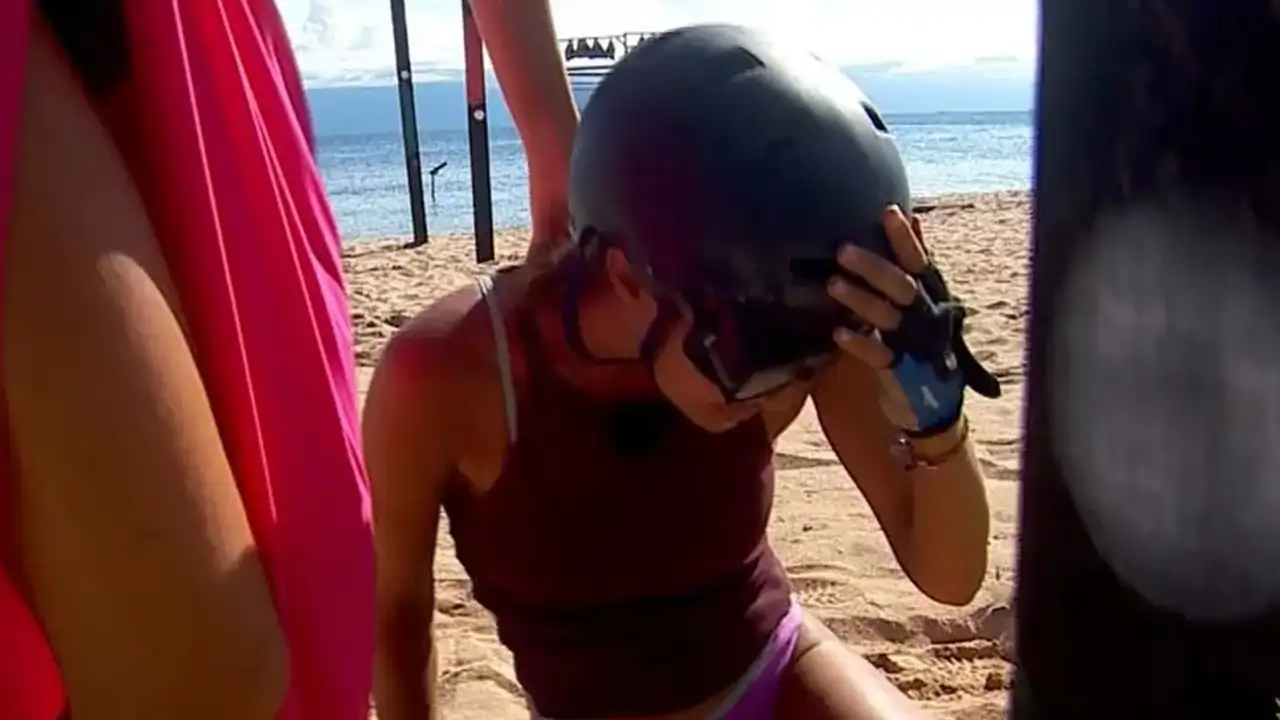 Adara Molinero sufre un duro golpe en la cabeza en 'Supervivientes All Stars 2'.