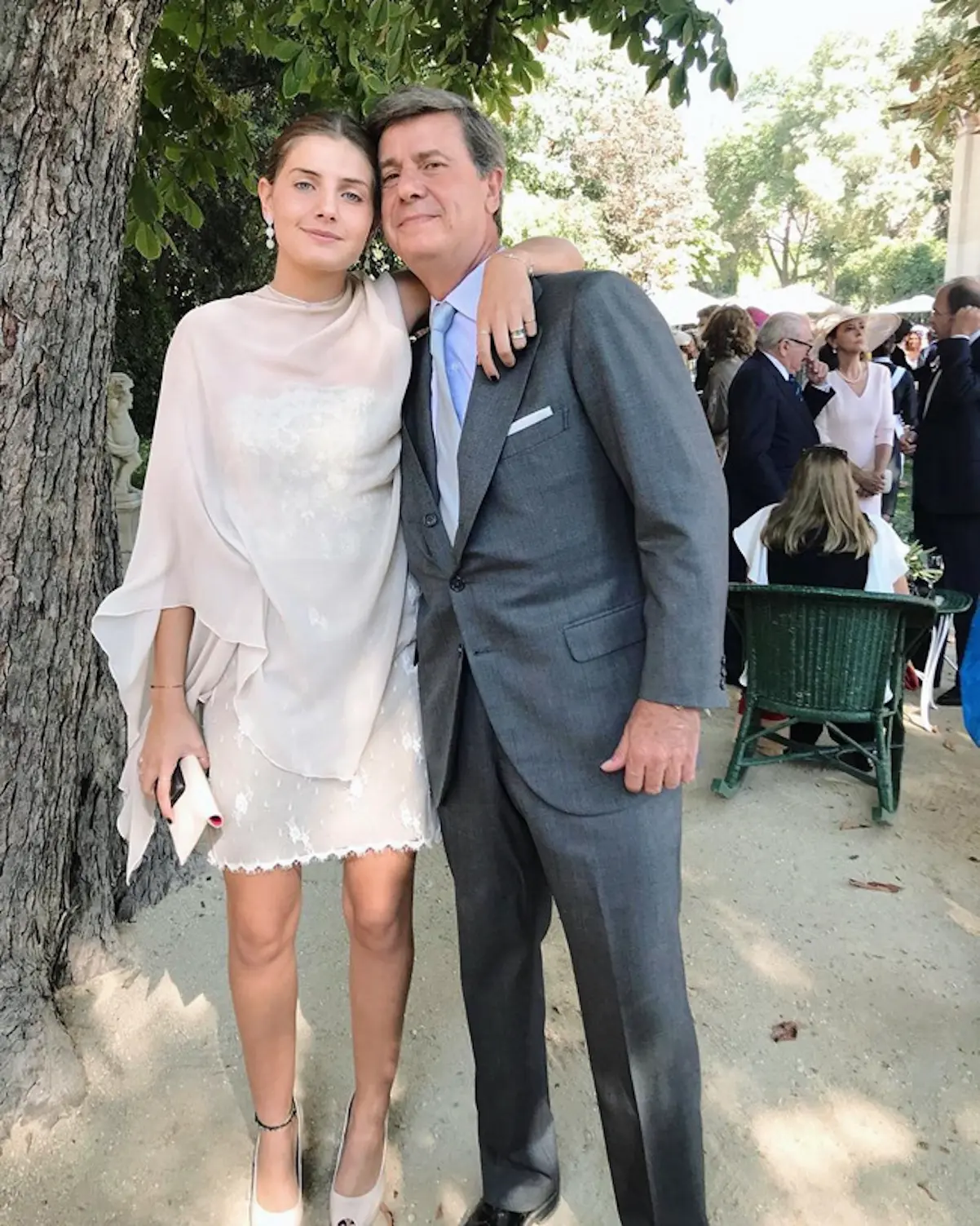 Cayetano Martínez de Irujo y su hija