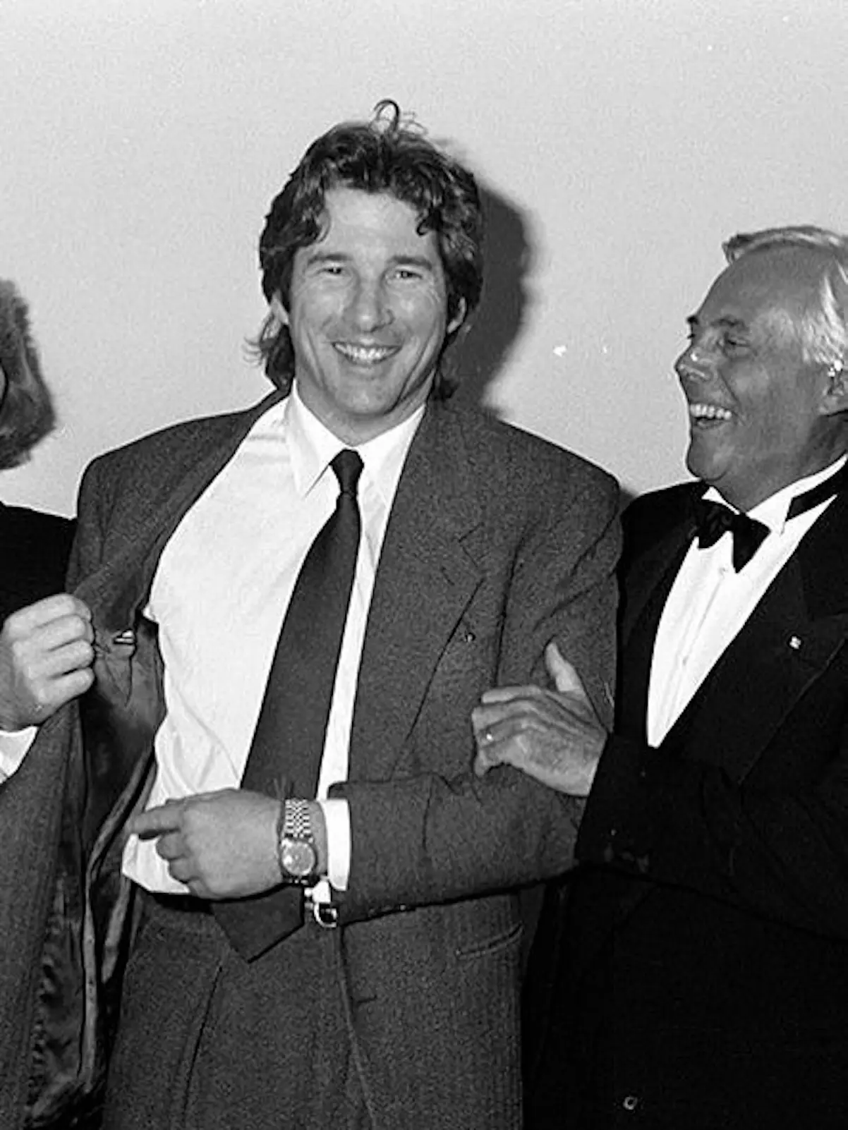 Richard Gere, de joven, con Armani