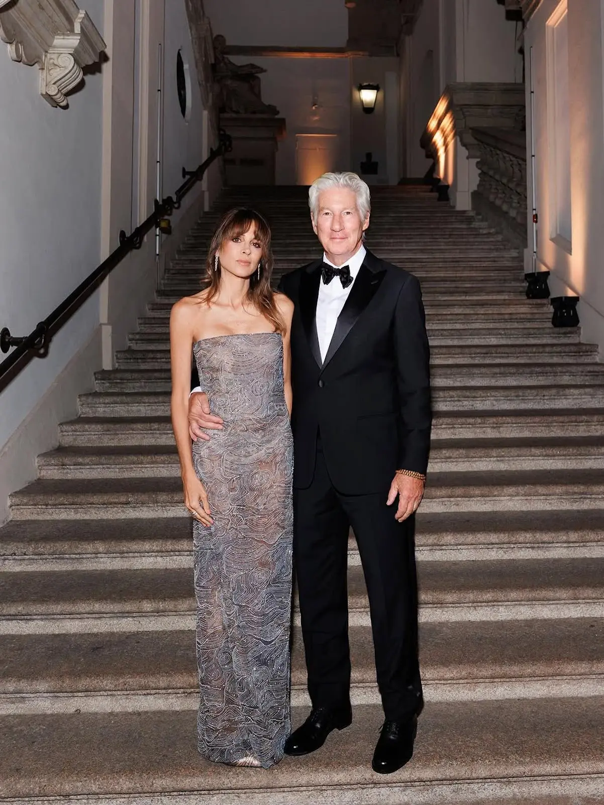 Richard Gere y Alejandra homenaje a Armani