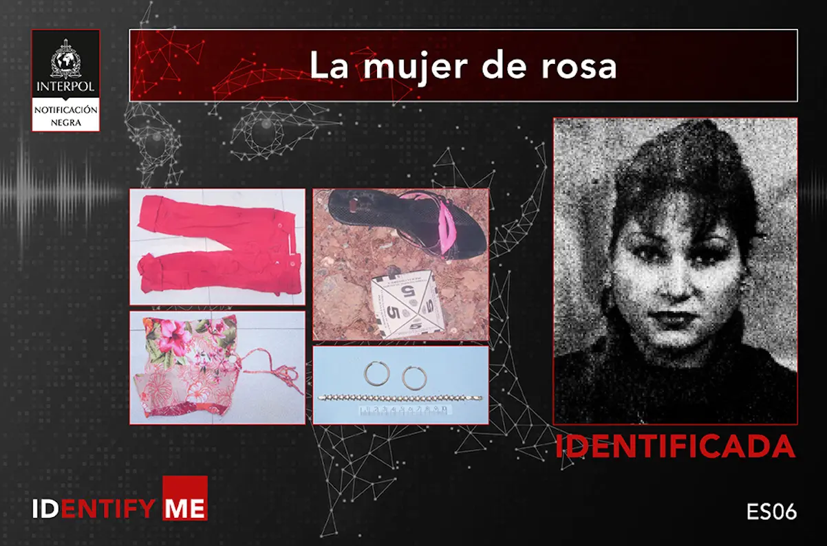 La mujer de rosa