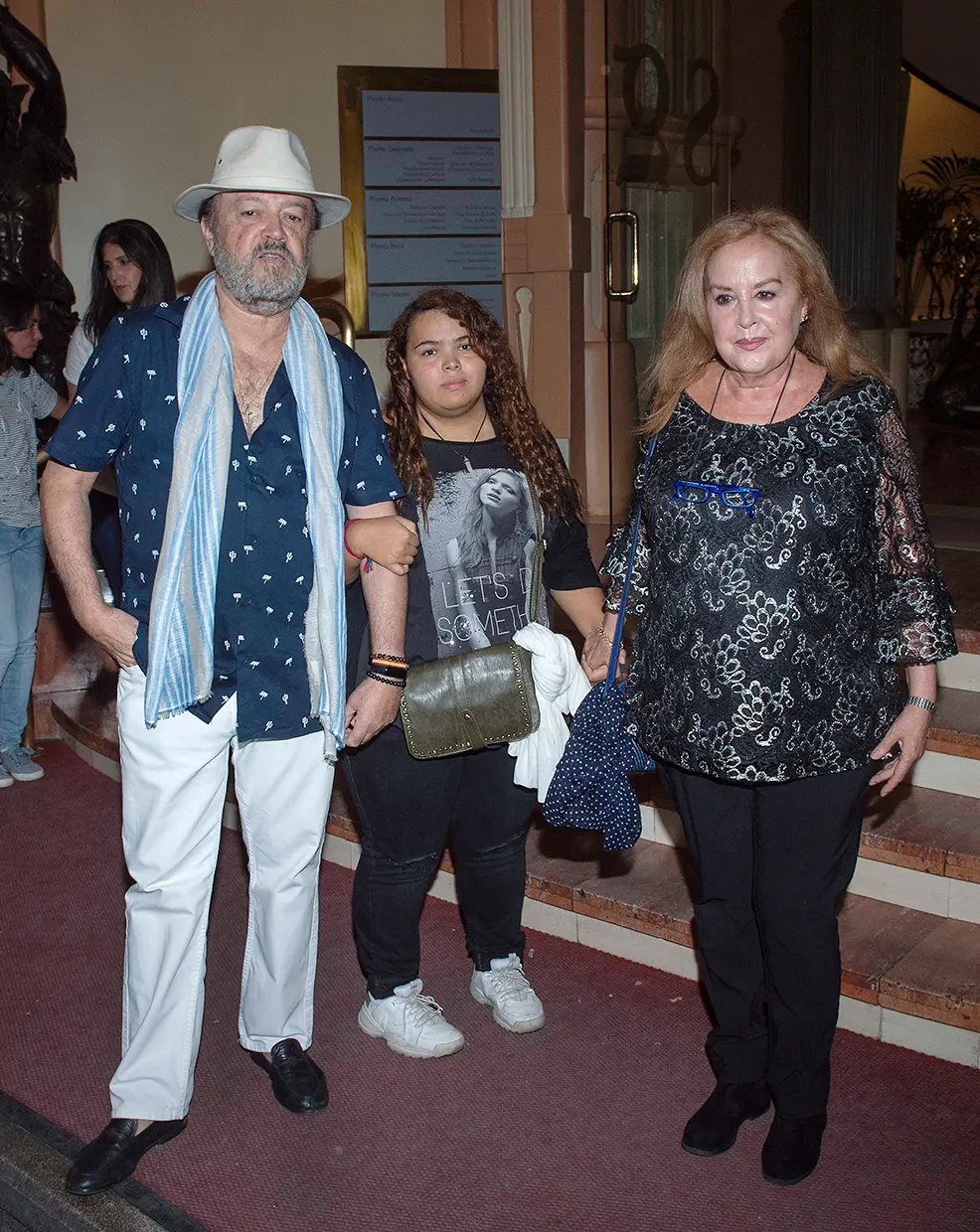 Fedra Lorente con su familia