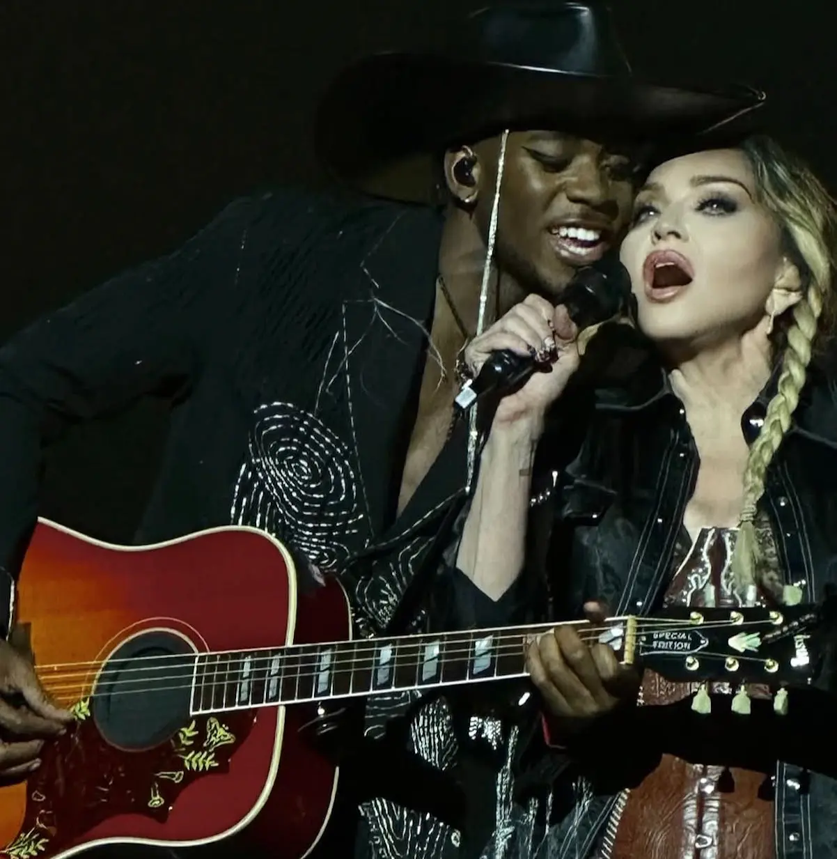 Madonna con su hijo David